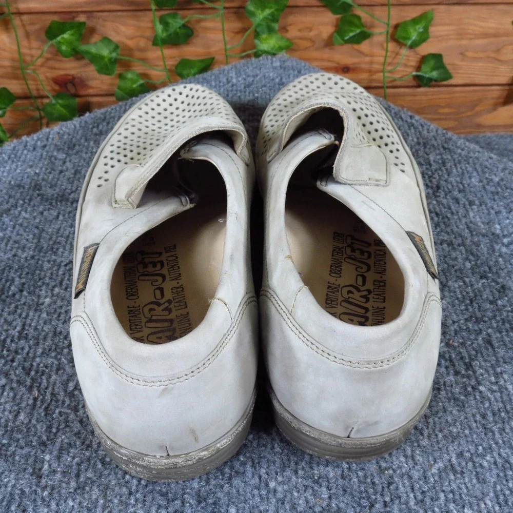 Mephisto Tiago Air Jet Mens 9 Alabaster Leather‎ Perforated Loafers Comfort